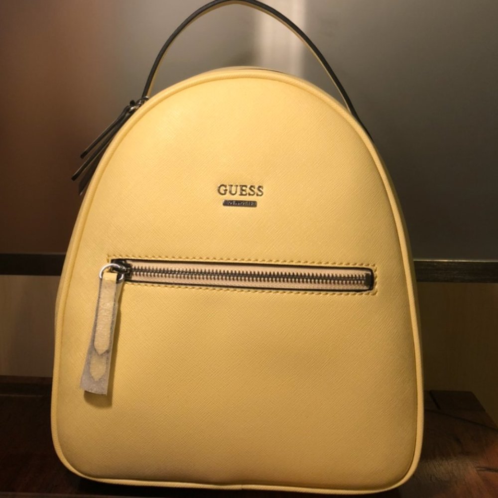 Guess yellow mini backpack